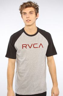 RVCA The Big RVCA Raglan in White Black