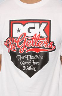 DGK The Stealin Home Tee in White Concrete