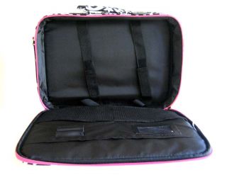  /Laptop Briefcase Bag Padded Travel Luggage Case Damask/Floral Pink
