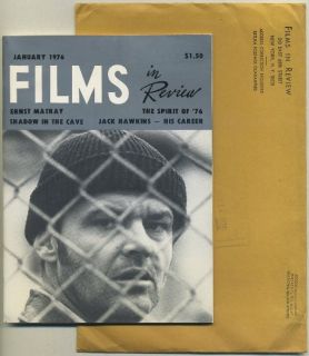 Films in Review Jan 1976 with Original Mailer Jack Nicholson Jack