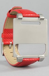 Hex The Vision Leather Watch Band in Red