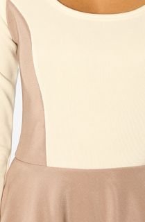 LA Boutique The Marcella Top in Taupe