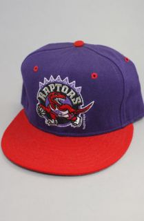 Vintage Deadstock Toronto Raptors Fitted HatPurpRed
