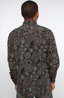 Mishka The Keep Watch Paisley Buttondown Shirt in Black  Karmaloop