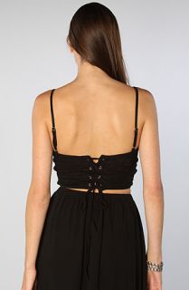 Reverse The Lace Grommet Bustier Concrete