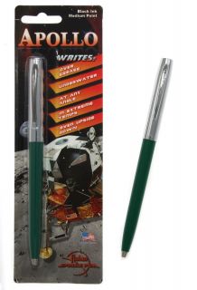 Fisher Space Pen Apollo Series Pen in Green Chrome