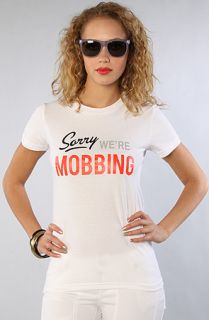 Married to the Mob The Mobbing Tee in White