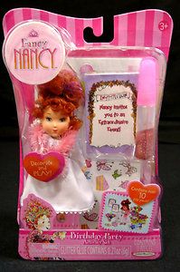 Fancy Nancy Doll Birthday Party Playset Mini Activity Set New