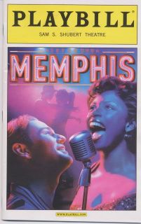 MEMPHIS Playbill OPENING NIGHT Chad Kimball + color ad [MINT condition