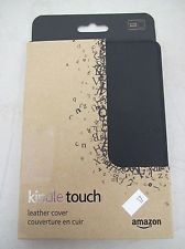  Kindle Touch Black Leather Cover Case Genuine New