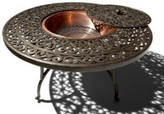 Aluminum Fire Pit New Outdoor Table Cast Durabel Bowl Furniture Patio