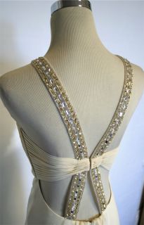 FAVIANA Couture $490 Cream Prom Party Ball Gown 4