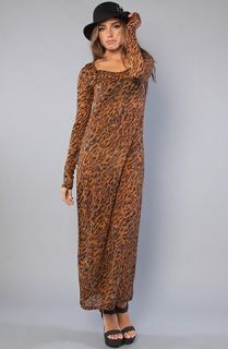 MINKPINK The Into The Wild Maxi Dress in Ochre