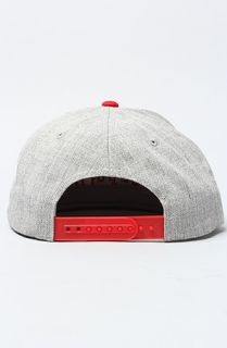 Obey The Throwback Snapback in Heather Gray Red