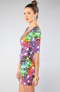 Motel The Jolene Dress in Tye Dye Flower