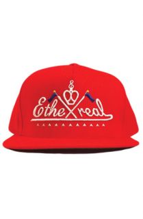 THE REAL Script Snapback in Red Concrete