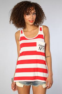 Crooks and Castles The Camo Stripe Tank in Red