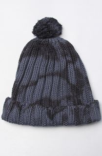  cold wind tie dye pom pom beanie in ombre blue $ 35 00 converter share