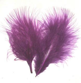 Feathers Plum Purple Marabou 3 8 7 grams Aprx 35
