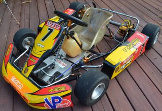 FITTIPALDI PCR RACING GO KART ROLLING CHASSIS USE FOR PRACTICE ONLY 5