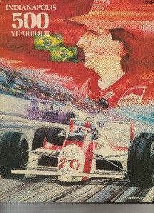 1989 Indianapolis 500 Yearbook Hungness Emerson Fittipaldi