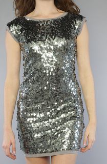 Blaque Market The Cover Girl Dress in Pewter