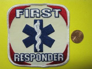  First Responder Patch Reflective Look and  Sq