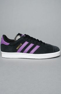 adidas The Gazelle 2 Sneaker in Black Purple