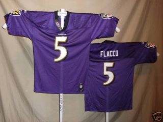 Joe Flacco Baltimore Ravens Reebok Jersey 2XL Purple
