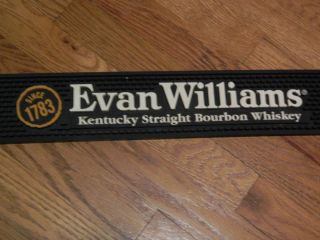 Evan Williams Kentucky Straight Bourbon Whiskey Bar Spill Mat Used