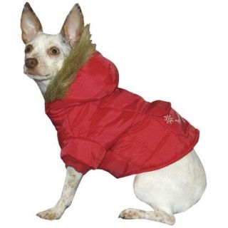 Fashion Pet Snow Angel Heated Parka Dog Jacket SM Red