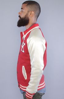 IMKING The Raw Talent Letterman Jacket in Red Champagne  Karmaloop