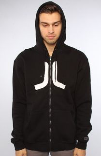 WeSC The Icon Zip Up Hoody in Black Concrete