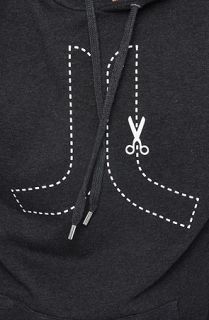 WeSC The Cut Here Icon Hoody in Charcoal MelangeExclusiveLTD