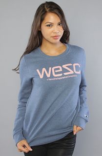 WeSC The WeSC Crewneck Sweatshirt in Indigo Melange