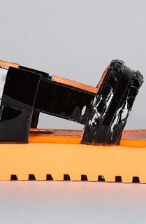 Senso Diffusion The Indiana Shoe in Black and Orange