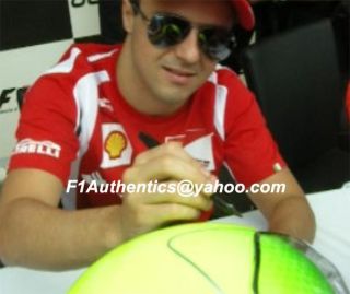 Felipe Massa Signed Autographed F1 Replica F1 Helmet