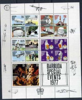 space aircrafts paintings rubens barbuda s s mnh mint never hinged