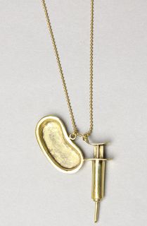 Monserat De Lucca Jewelry The Syringe Necklace in Brass  Karmaloop