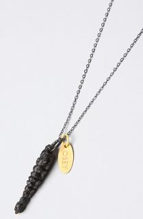 Obey The Backbone Necklace in Black Concrete