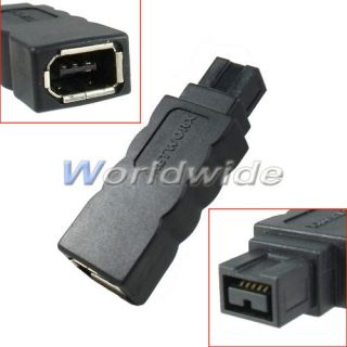 400 800MBP 6 to 9pin Male 1394a B IEEE Firewire Adapter