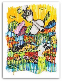 Tom Everhart Super Fly Winter Printers Proof Mixed Media Giclee
