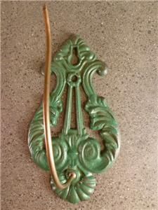  Wall Mount Cast Iron Metal Green Bill & Paper Spindle Spike Holder