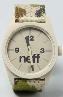 NEFF The Daily Woven Watch in Camo Concrete