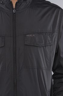 RVCA The Bay Breaker Jacket in Black Concrete