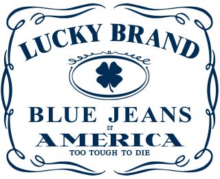 Lucky Brand Evonne Indigo Blue Woodblock Flat $97