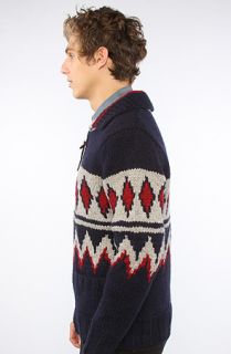 Schott NYC The Navajo Sweater in Navy