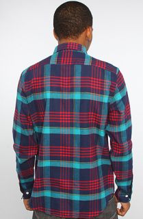 Mishka The Whistler Flannel Buttondown Shirt in Deep Sea  Karmaloop
