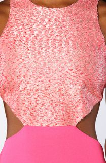 Naven The 2 Tone Cutout Dress in Pink