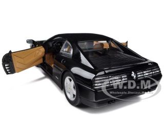 FERRARI 348 TB BLACK 1/18 DIECAST MODEL CAR BY HOTWHEELS X5530